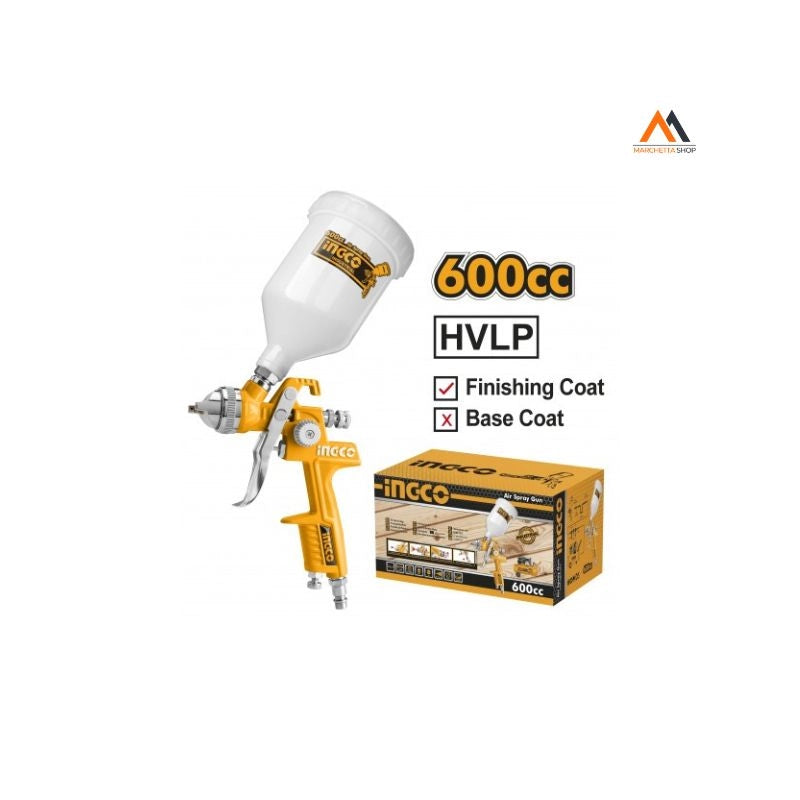 AEROGRAFO HPLV SERBATOIO SUPERIORE 1,4MM 600CC