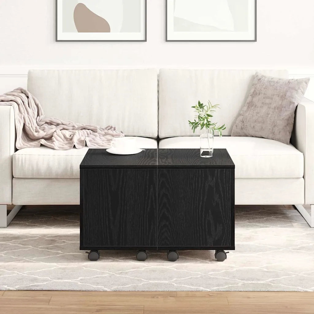 Tavolino da salotto | Tavolino da caff¨¨ | Tavolino da Soggiorno Rovere Nero 60 x 60 x 38 cm