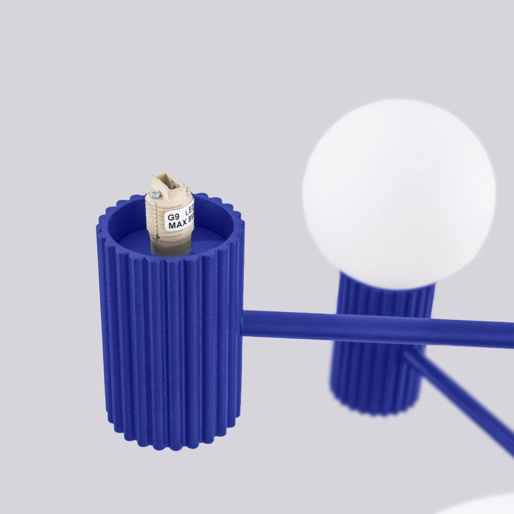 Lampadario HALO 6 ultramarino