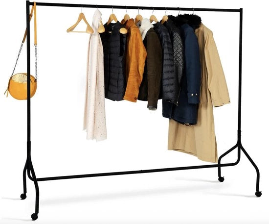 Kledingrek metallico su ruote – alta qualità – materiale duraturo – design elegante – adatto per uso quotidiano – stile moderno – comfort e funzionalità combinati