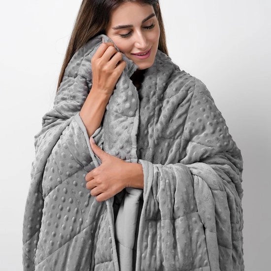 Duvet Premium Pluche a Cristalli - Respirante - Ipoadipogeno - Rilassante - Duvetta Pieno - 152 x 203 cm - Duvet Pieno Peso