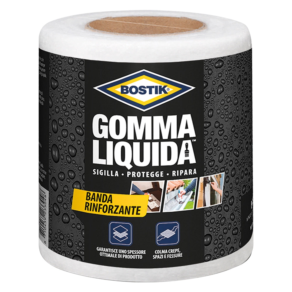 GOMMA LIQUIDA BANDA RINFORZANTE cm 10 x 10 mt- 6 pezzi  - BOSTIK