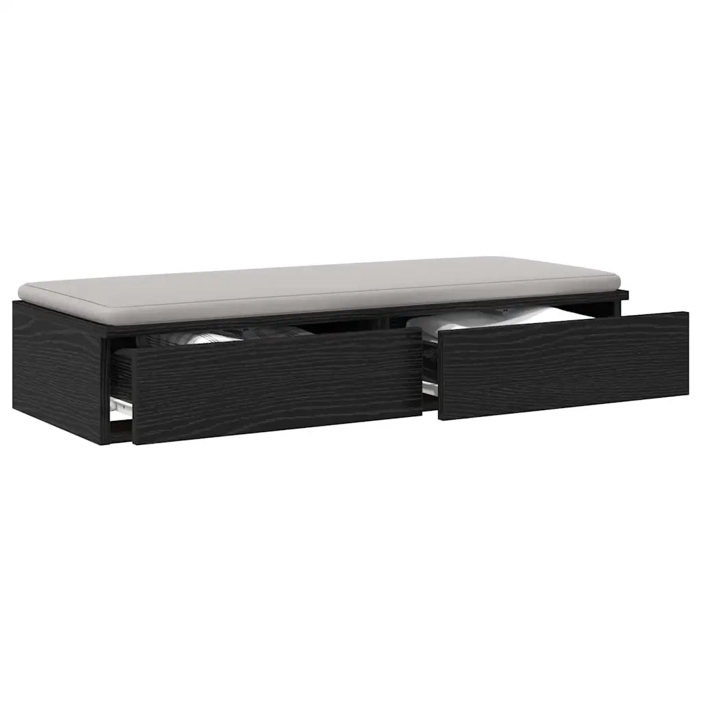 Cassetti per letto Rovere Nero 100 x 36,5 x 16,5 cm 866908