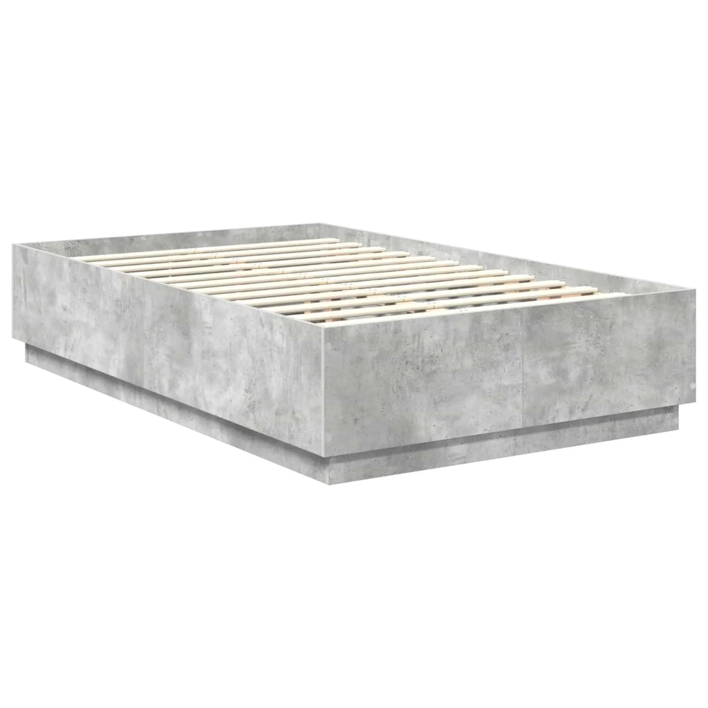 Struttura del letto con testiera Grigio Cemento 120 x 190 cm 3408183