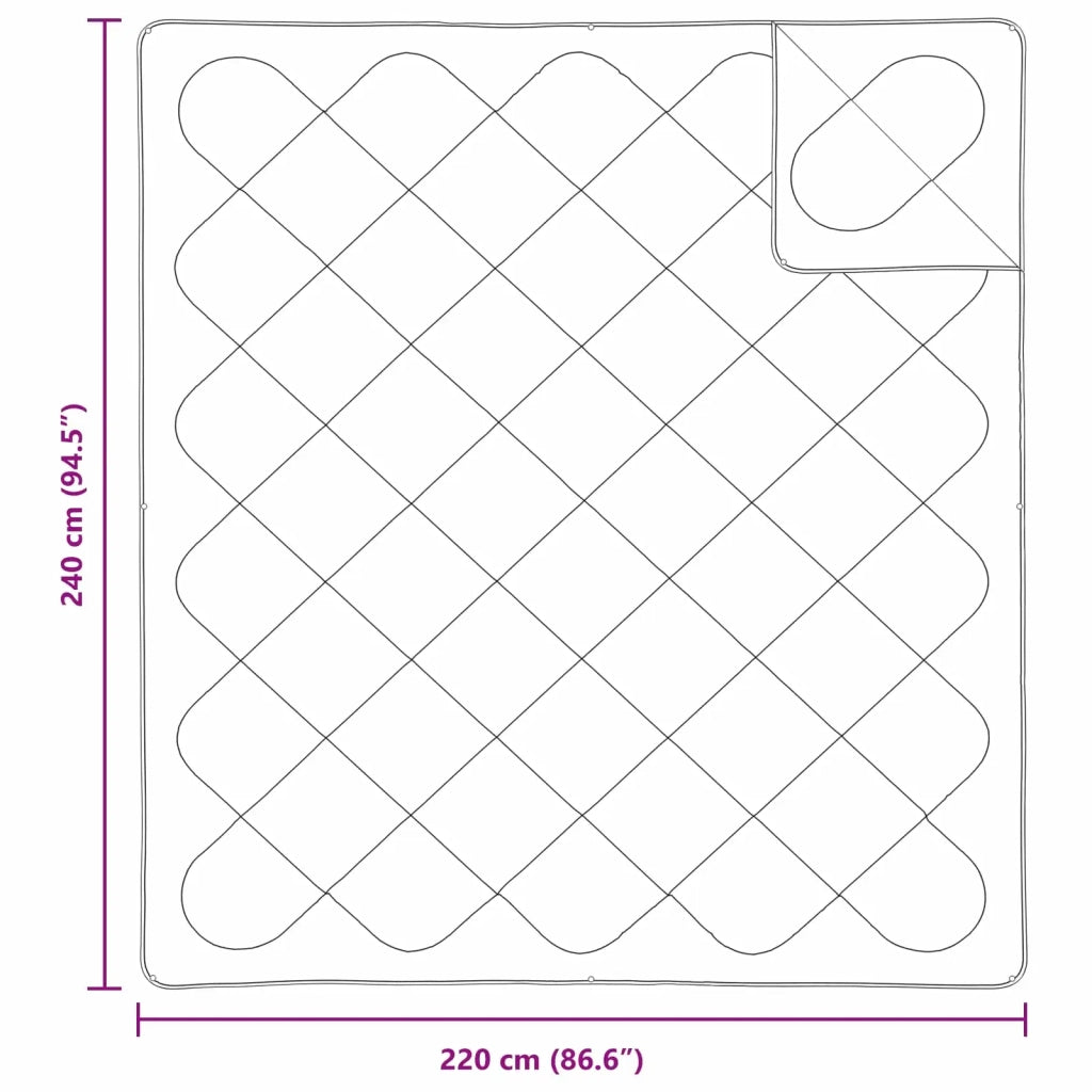 Set di Piumoni 3 pz | Duvet Bianco Microfibra e Piuma d'Oca