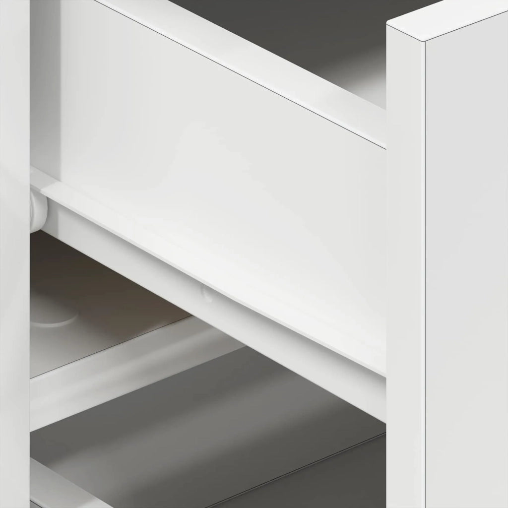 Credenza | Madia | Buffet da pranzo | Armadio da pranzo con cassetto Bianco 120 x 36 x 69 cm Legno multistrato