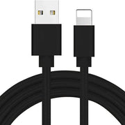 Cavo di ricarica veloce USB-A da 1m per iPhone 11 12 -13 Pro Xs Max XR X 14 SE Plus Mini Pad Pro Air - Cavo dati smartphone Nero