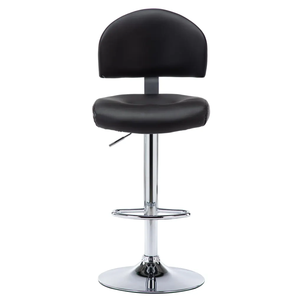 Sgabello da Bar Nero in Similpelle 249646