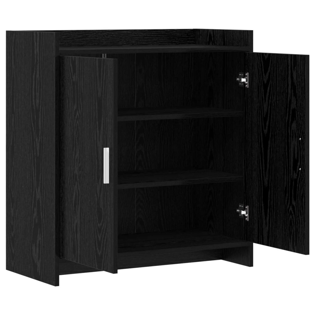Credenza Rovere Nero 72 x 36 x 80 cm Legno ingegnerizzato 8011092
