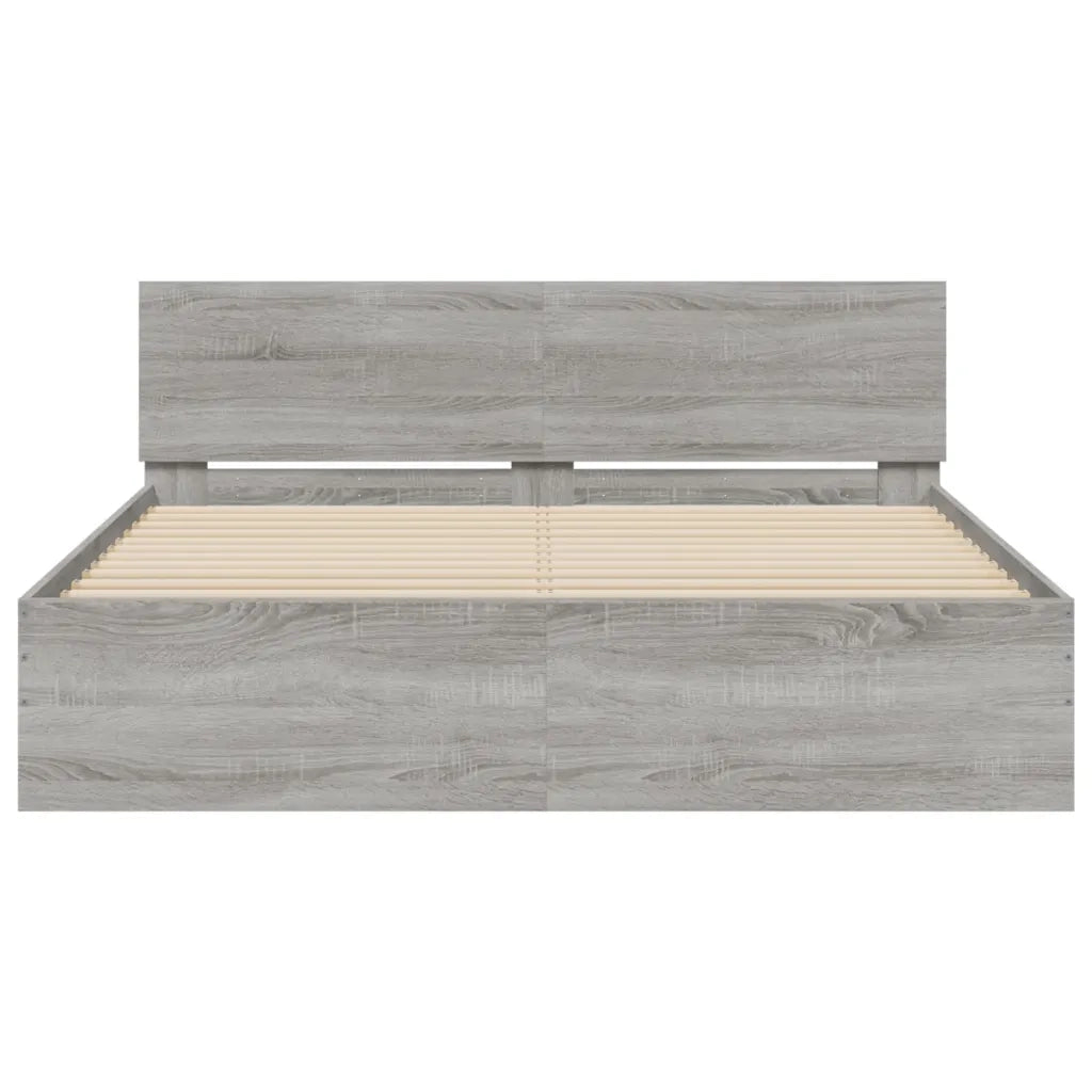 Giroletto con Testiera Grigio Sonoma 150x200 cm