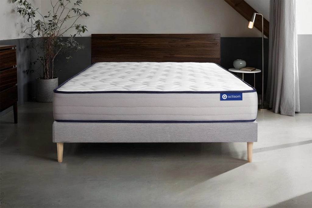 Kit rete e materasso matrimoniale Actiflex form 200x200cm - Spessore : 22cm - Molle insacchettate e memory foam - rigido