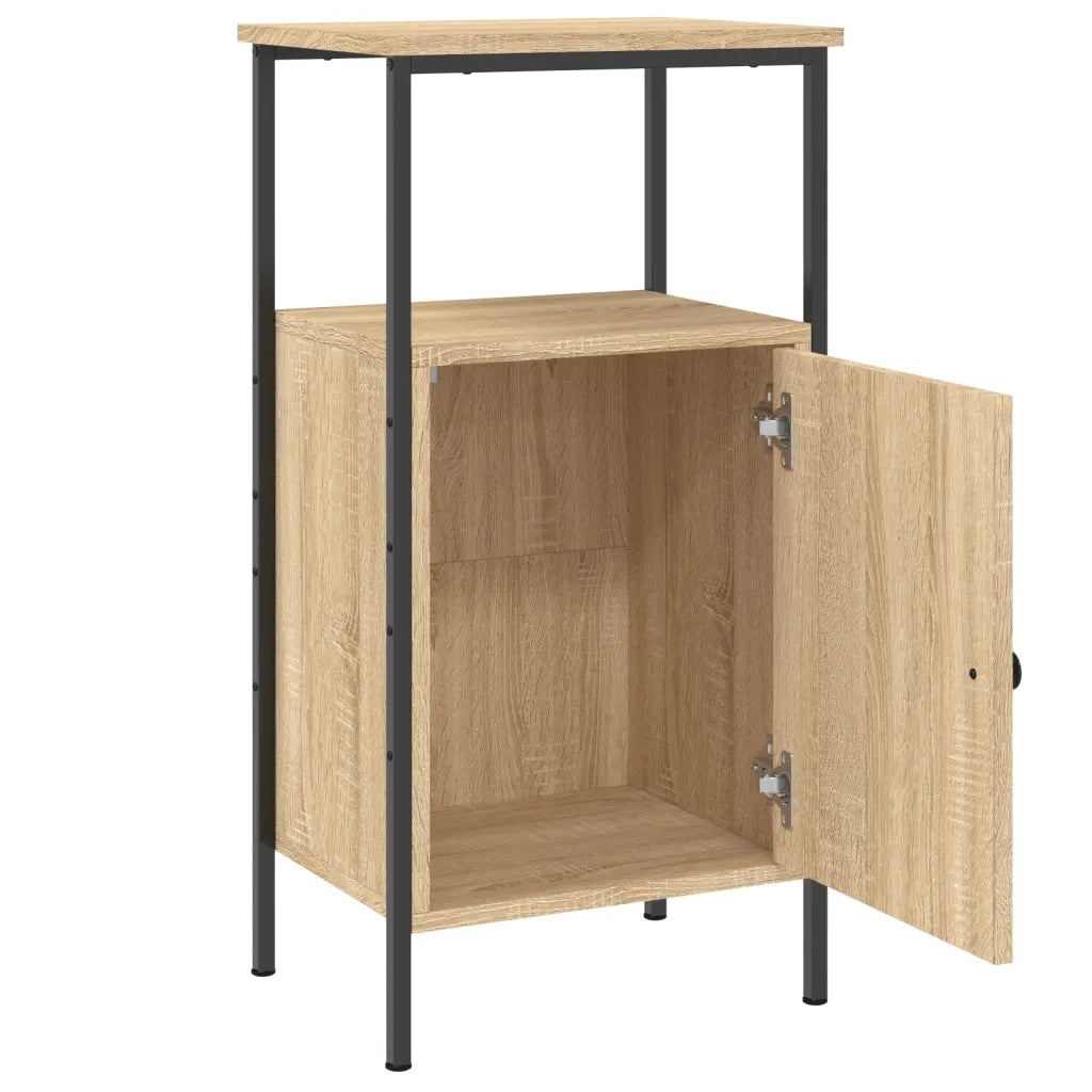 Comodino-Tavolino da notte Rovere Sonoma 41x31x80 cm in Legno Multistrato
