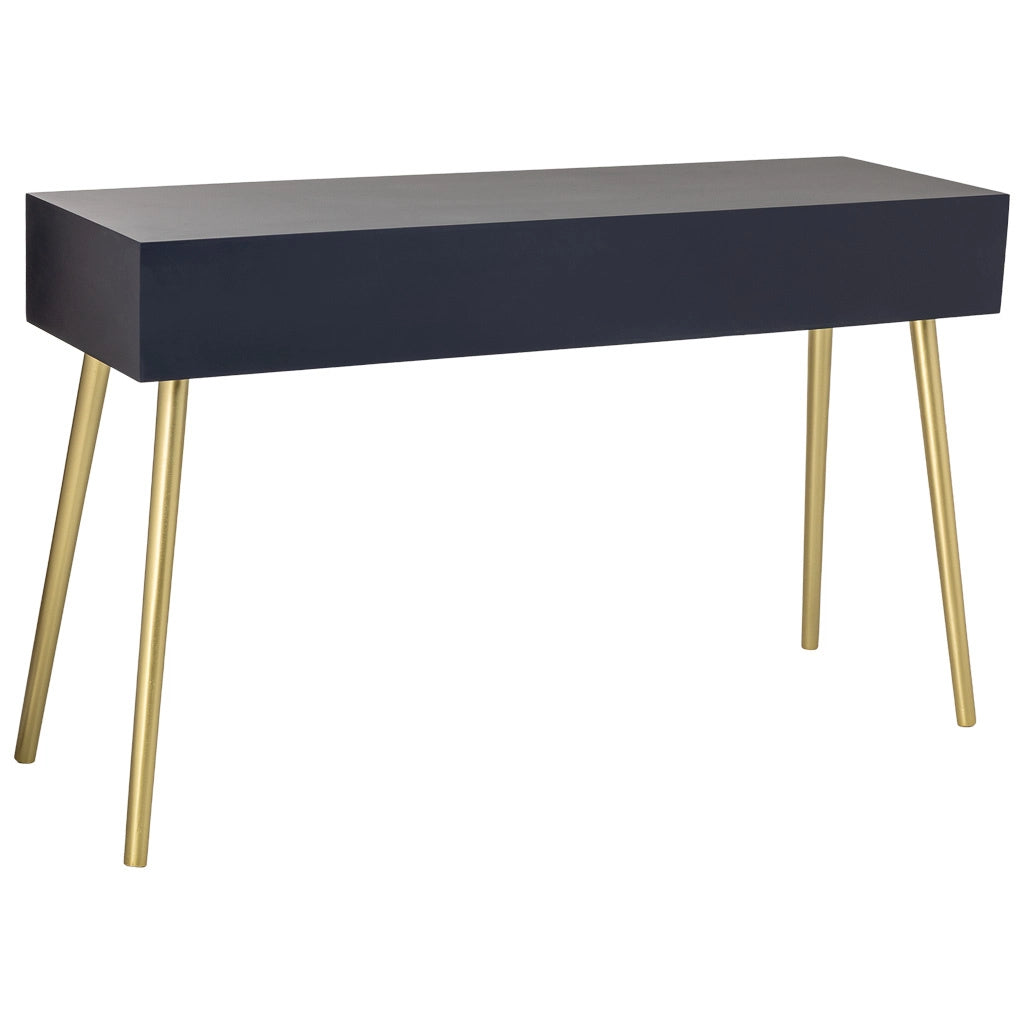 Mobile ingresso in legno nero 132x41x79h cm