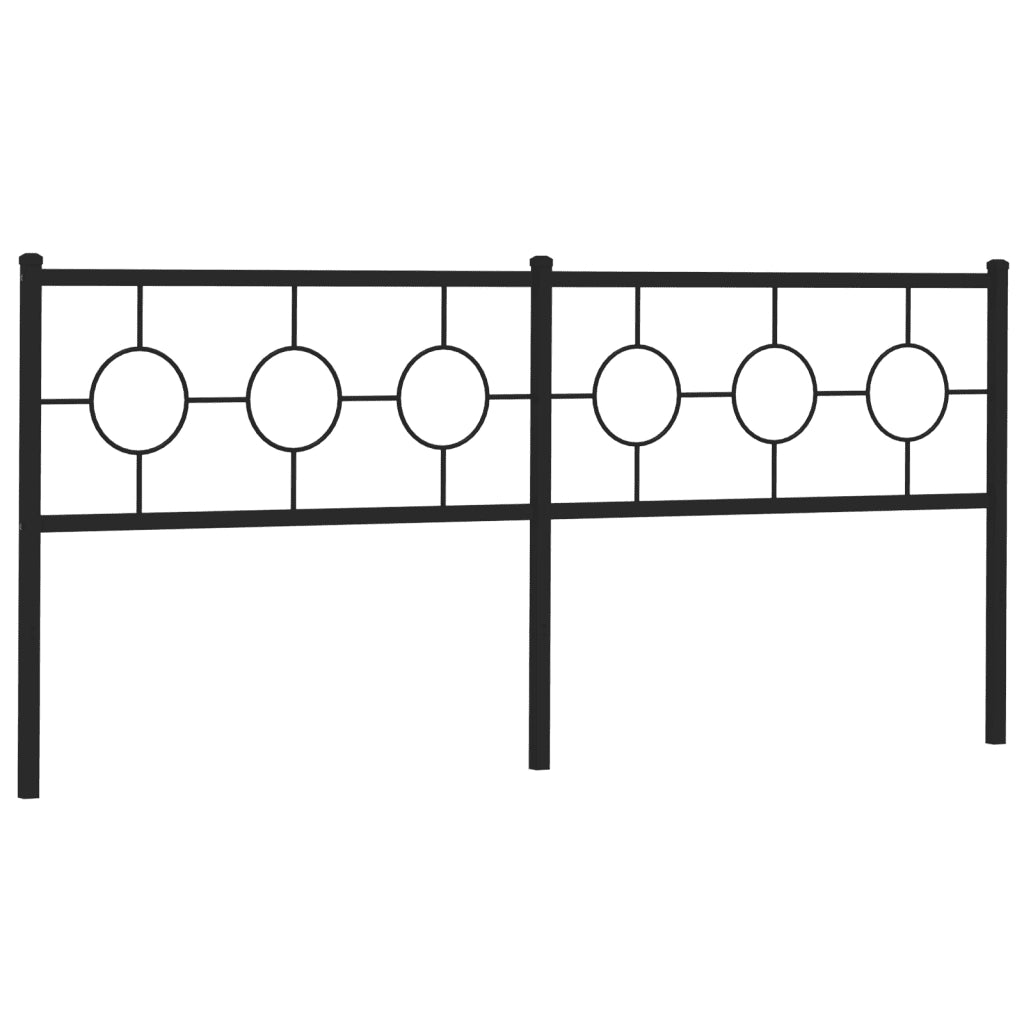 Testiera di Ricambio in Metallo Nero 200 cm 376264