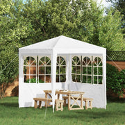 Parete per tenda da festa 2 pcs 200 x 195 cm Bianco 42033008