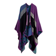 Nuova sciarpa/scialle da donna in jacquard, spessa e calda.