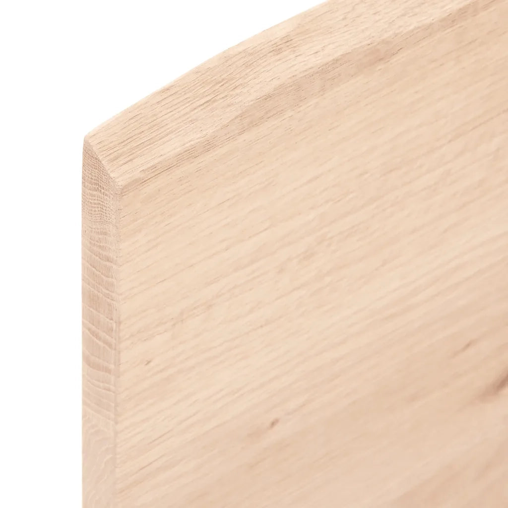Mensole Parete | Scaffale a Parete | Ripiano a Parete 100x20x2 cm Legno Massello Rovere Non Trattato