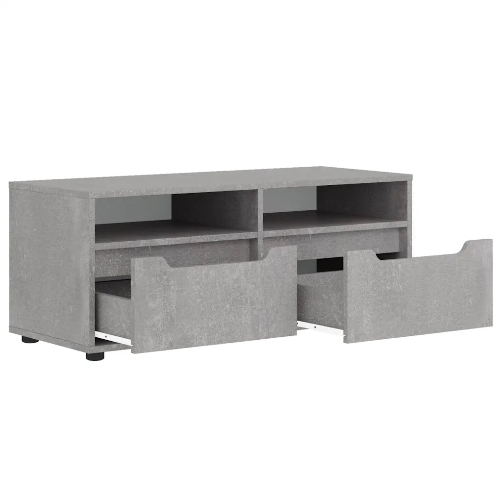 Mobile TV-Credenza per TV-Console TV VISNES Grigio Cemento 100x40x38 cm Legno Multistrato
