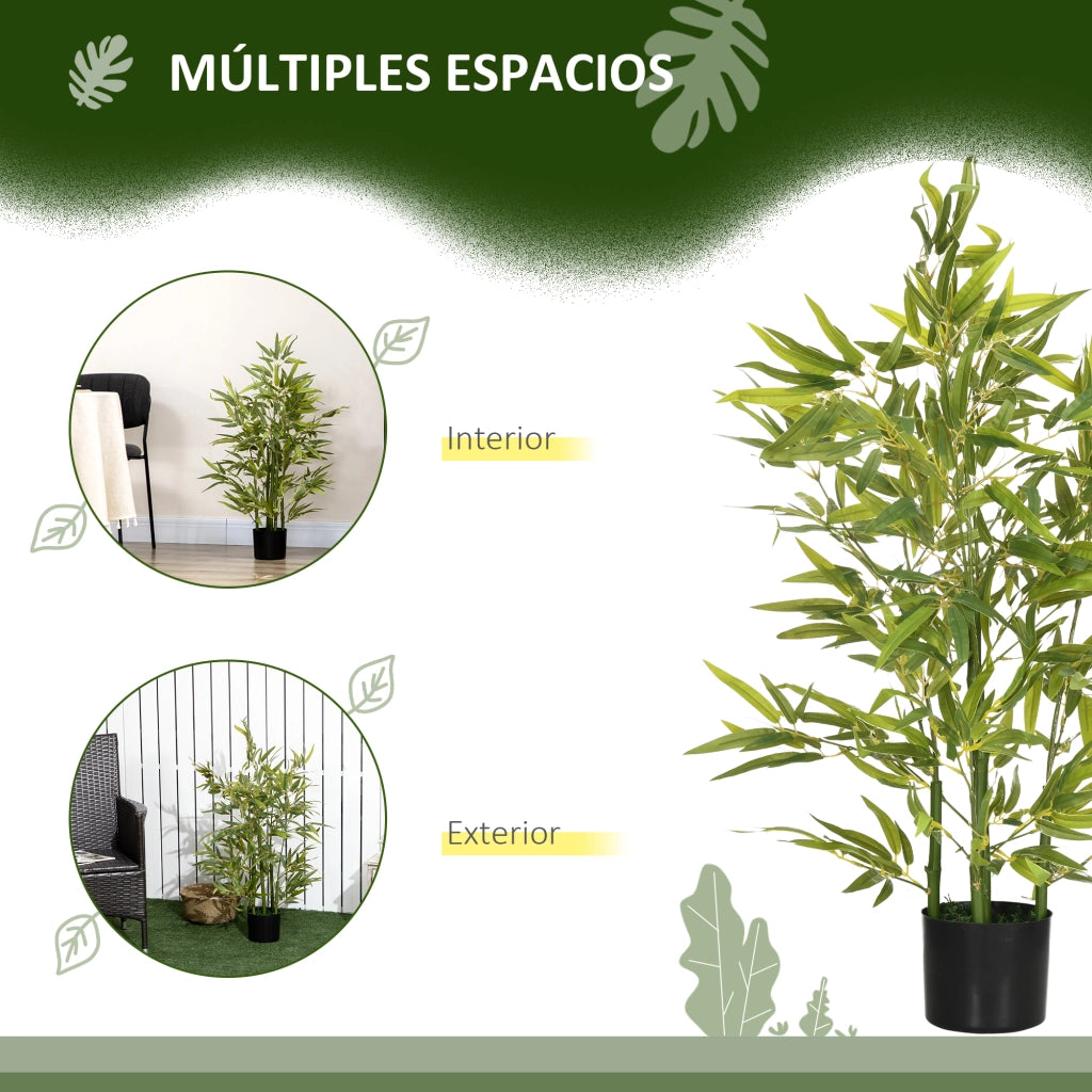 Albero Artificiale Bamb¨´ in Vaso ¨C Zephmum ¨C Verde ?15x90 cm