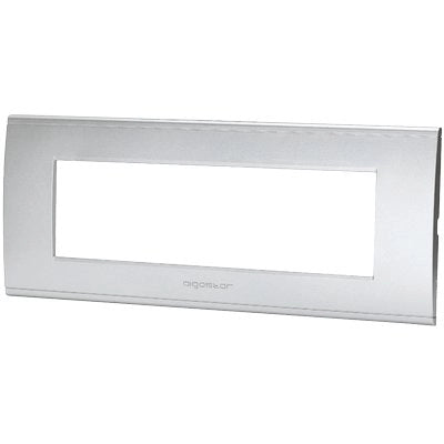 PLACCA COPRIFRUTTI ABL - ARGENTO POSTI 7 MM 208X85- 8 pezzi