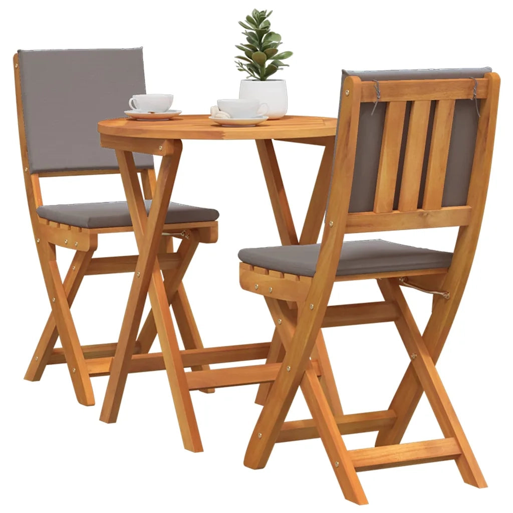 Set bistrot 3 pcs Olio Naturale Legno di Acacia Massello 4105514