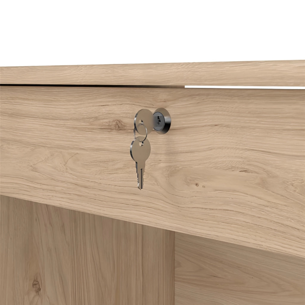 KIT SCRIVANIA FUCTION PLUS 109X48X75 QUERCIA