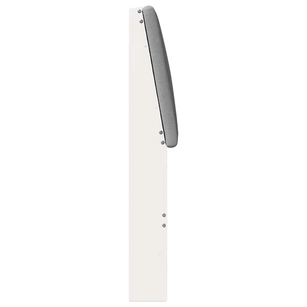 Testiera imbottita-Testiera con Cuscini-Testata Grigio chiaro 150 cm Pino massello 693509