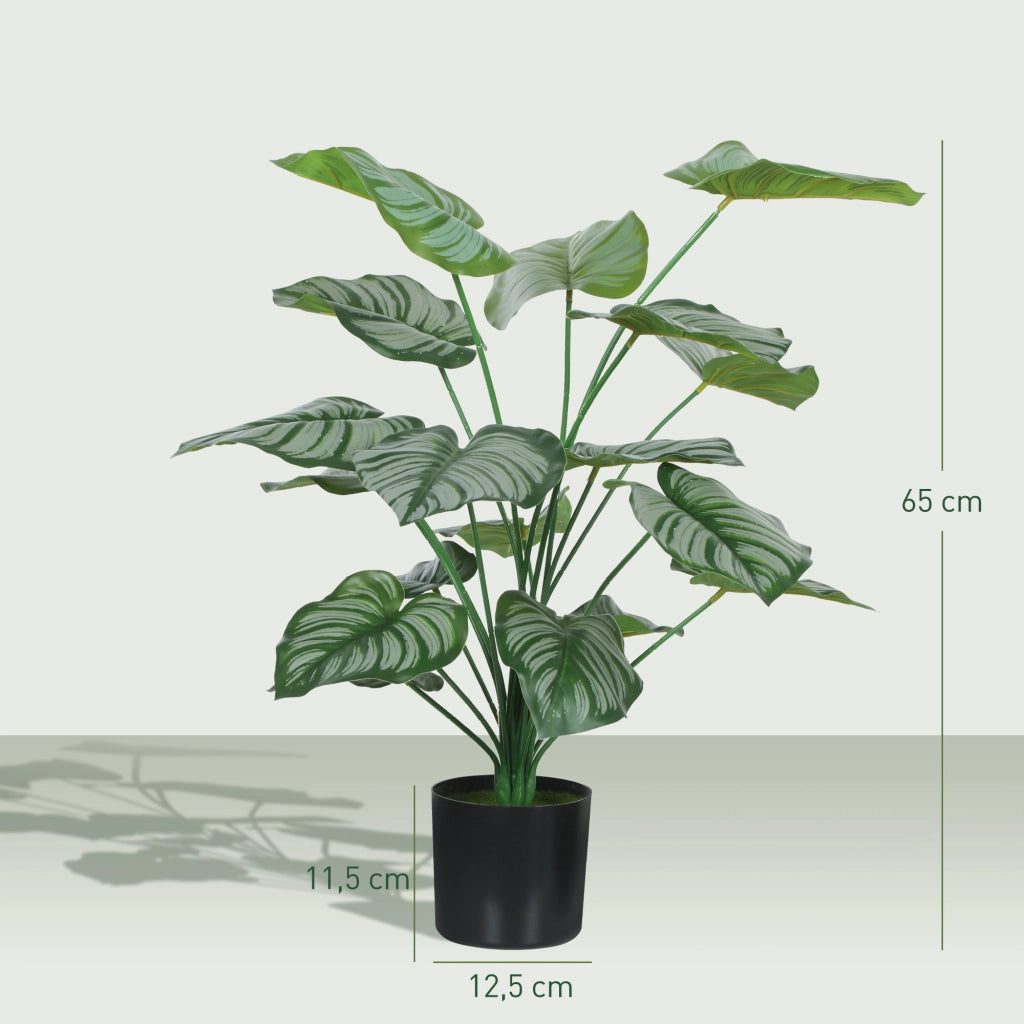 Pianta Artificiale Decorativa ¨C zephmum ¨C Verde 65 cm con Vaso
