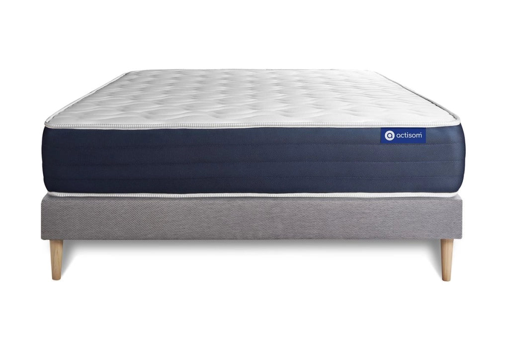 Kit rete e materasso matrimoniale Actiflex sleep 160x210cm - Spessore : 22cm - Molle insacchettate e memory foam - Bilanciato -