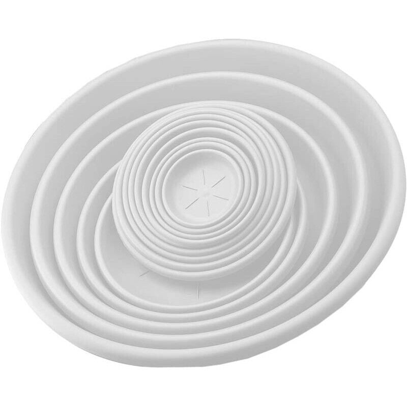 BAMA SOTTOVASO IN PLASTICA ROTONDO 35 CM IN COLORE BIANCO
