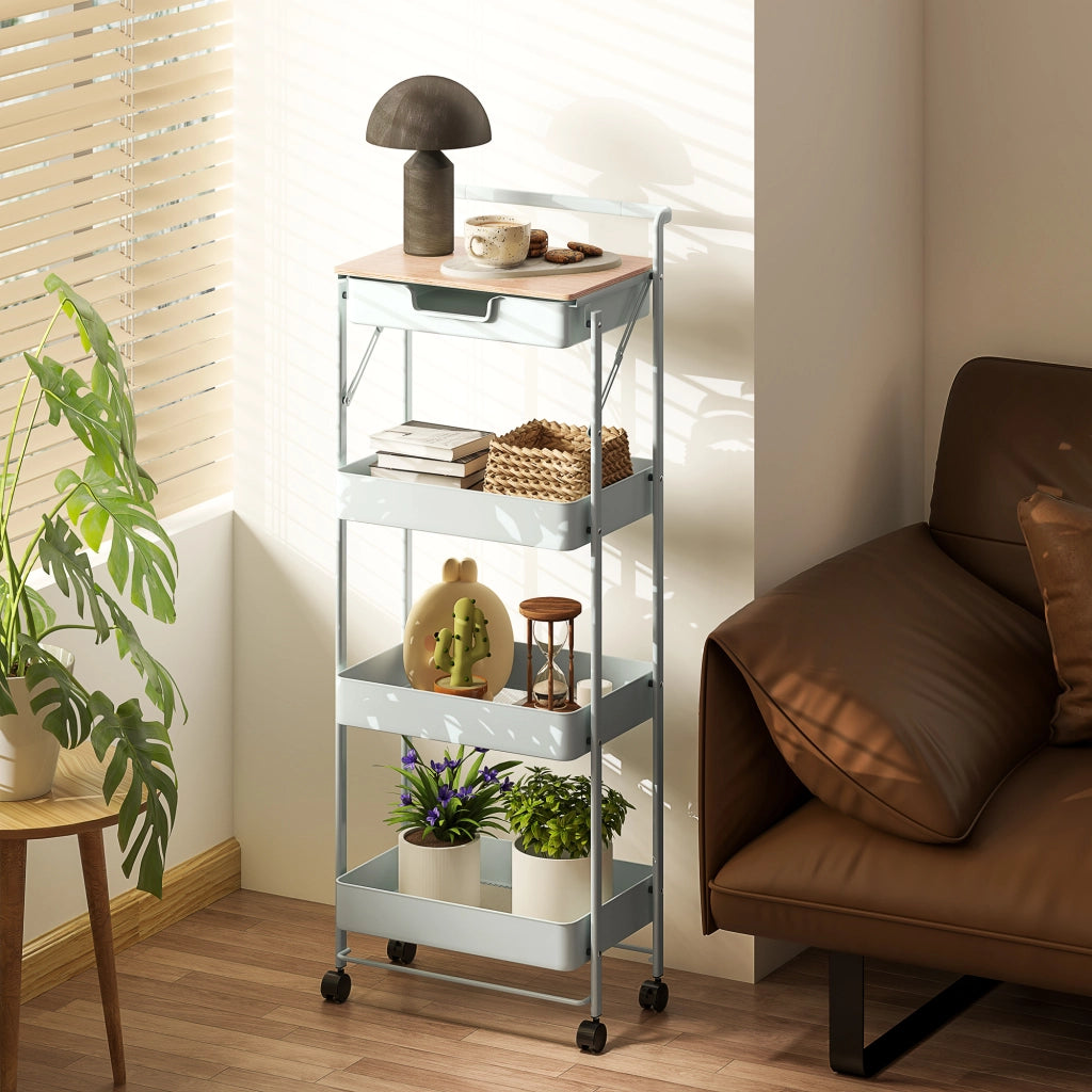 Tavolino rotondo con ruote ¨C Minimal ¨C Verde chiaro