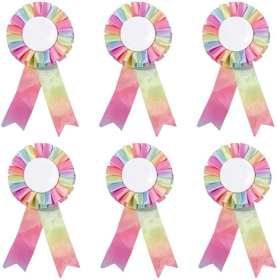 Accessori per cavalli - Rosette di vittoria 6 pezzi - Medaglie per eventi sportivi - Medaglie per classi - Decorazioni per feste - Decorazioni per cerimonie