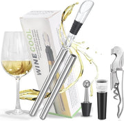 Set di raffreddamento per bottiglie da vino da 2 - Supporto per temperatura ideale