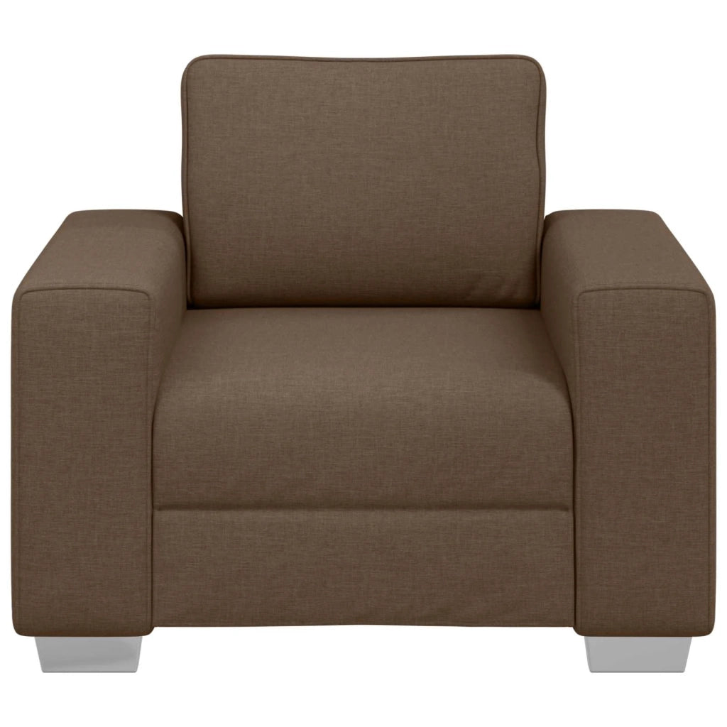 Poltrona Sofa Marrone 100 cm Tessuto 4105211