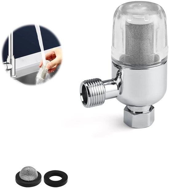 Filtro per doccia in acciaio inossidabile - interfaccia universale - riutilizzabile - 3 pezzi - anti-ossidante - resistente a esplosioni - filtro per acqua
