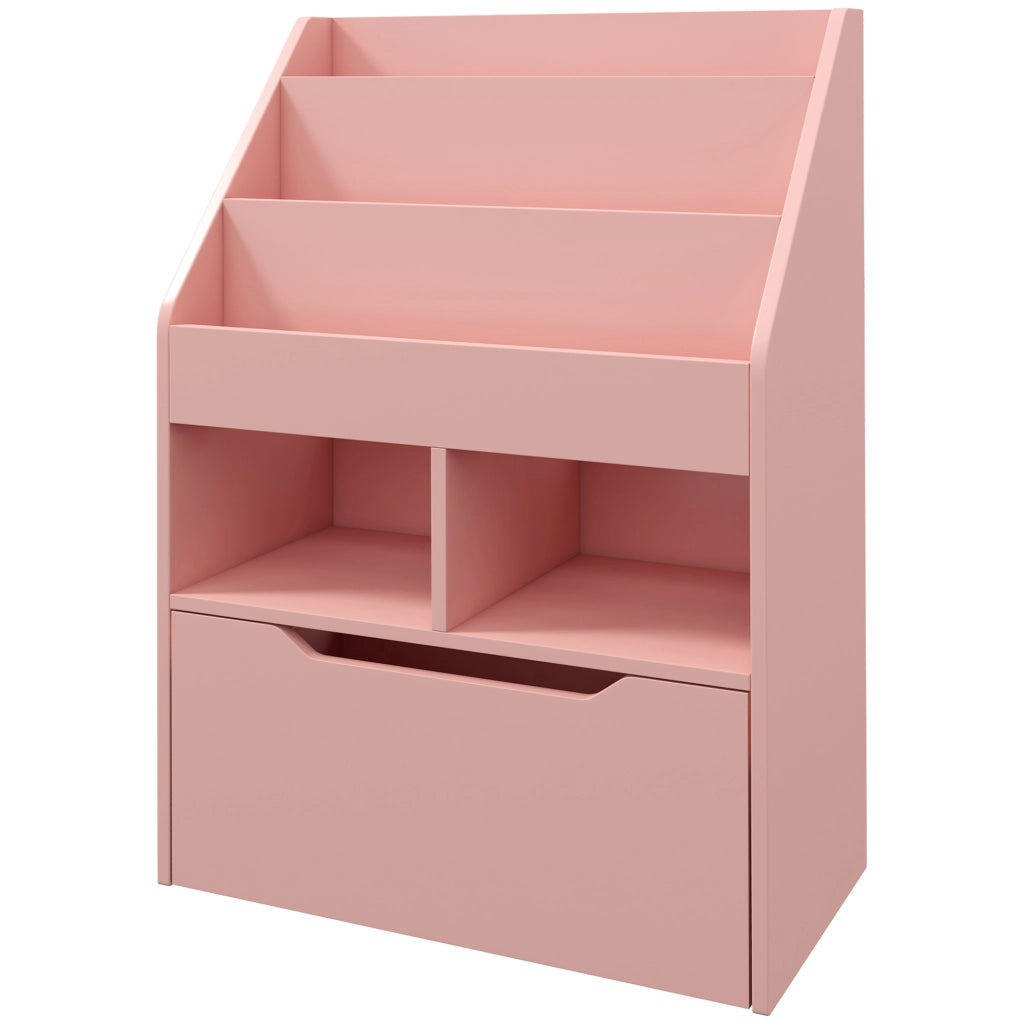 Libreria con cassetto e ripiani ¨C Xylo ¨C Legno rosa 3 livelli