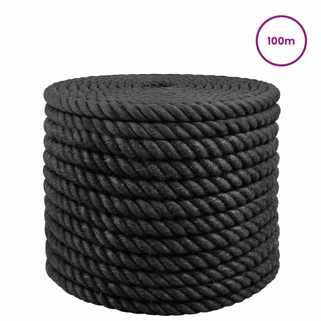 Corda di Juta 16 Nero 100% juta Tossa 42011627
