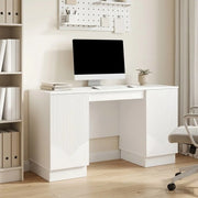 Scrivania Bianco Lucido 142,5 x 50 x 75 cm Legno ingegnerizzato 3414625