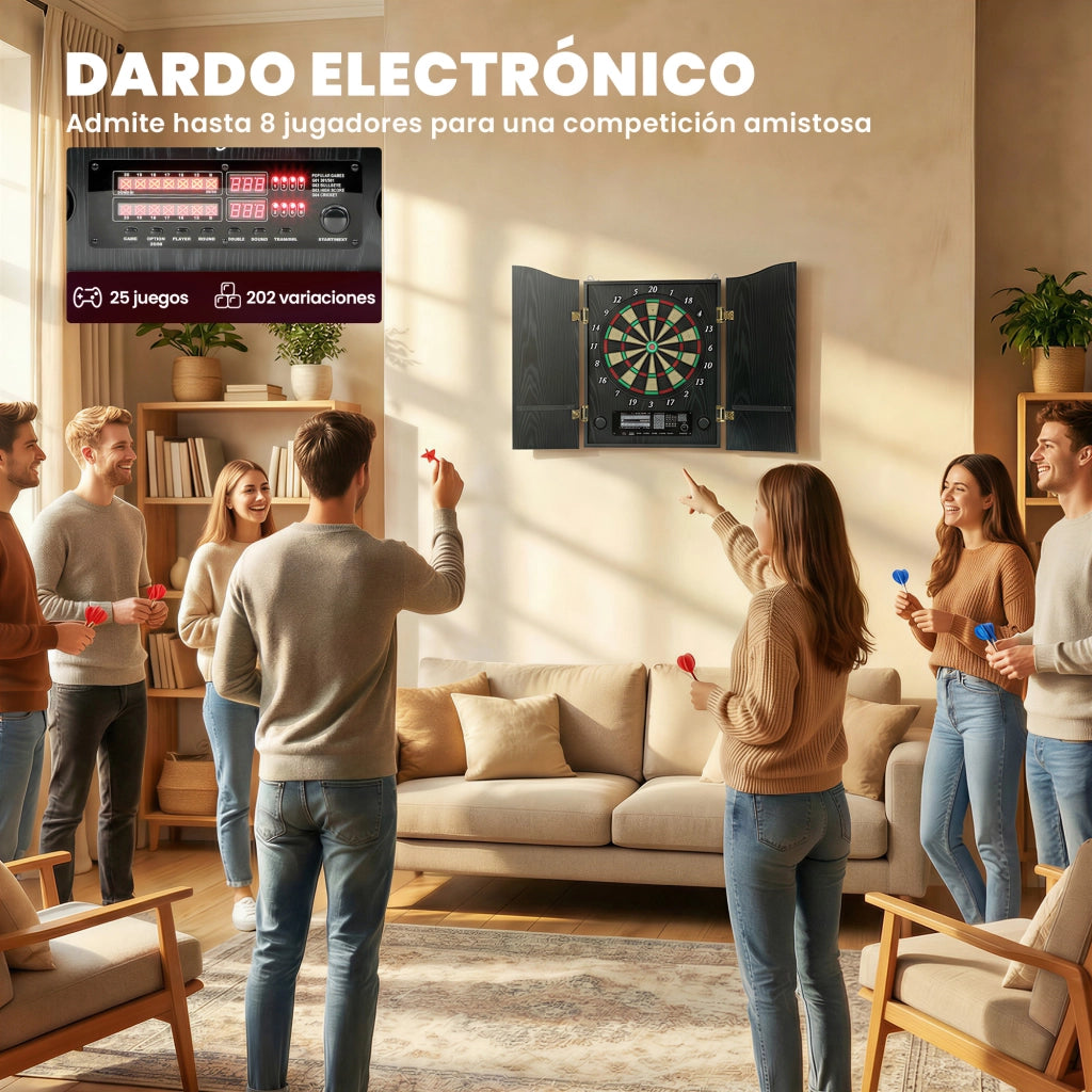 Bersaglio elettronico con dardi e punte ¨C Minimal ¨C 2 schermi LED