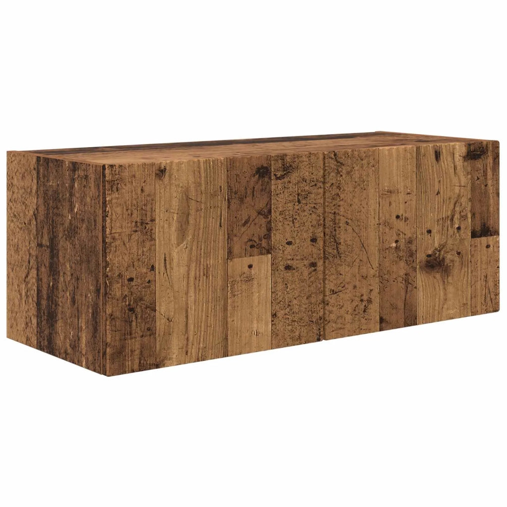 Set mobile TV 2 pz-Credenza per TV Legno vecchio Legno multistrato 461642
