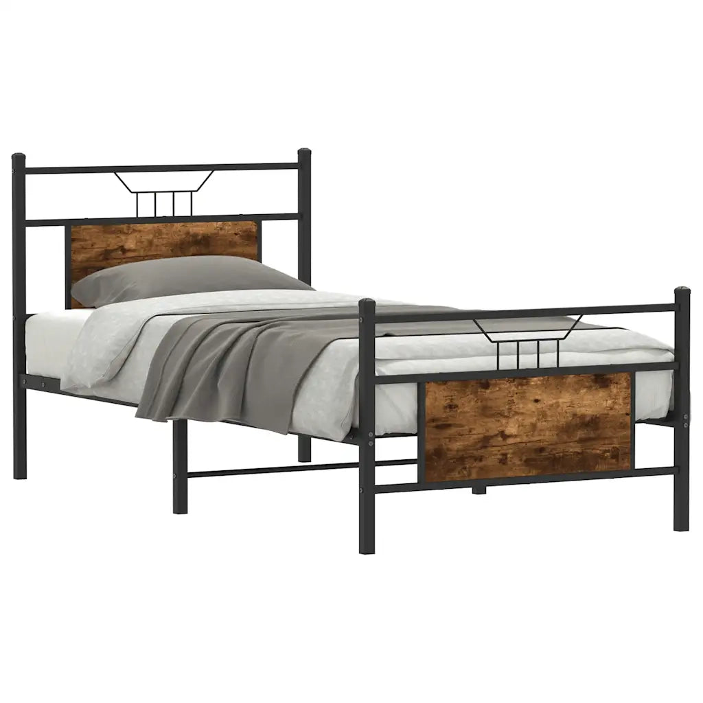 Giroletto senza Materasso Rovere Fumo 75x190 cm in Truciolato 4106751