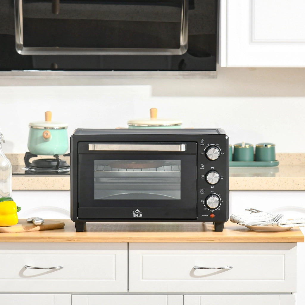 Forno a tostapane ¨C zephmum ¨C 21 L, acciaio inox, nero