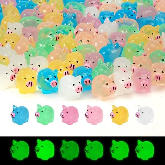 Miniaturni Varchetti 120 pezzi - Miniaturni Oggetti - Resina Varchetti - Luminosi - Decorazione Esterna - 6 Colori - Miniaturni Oggetti