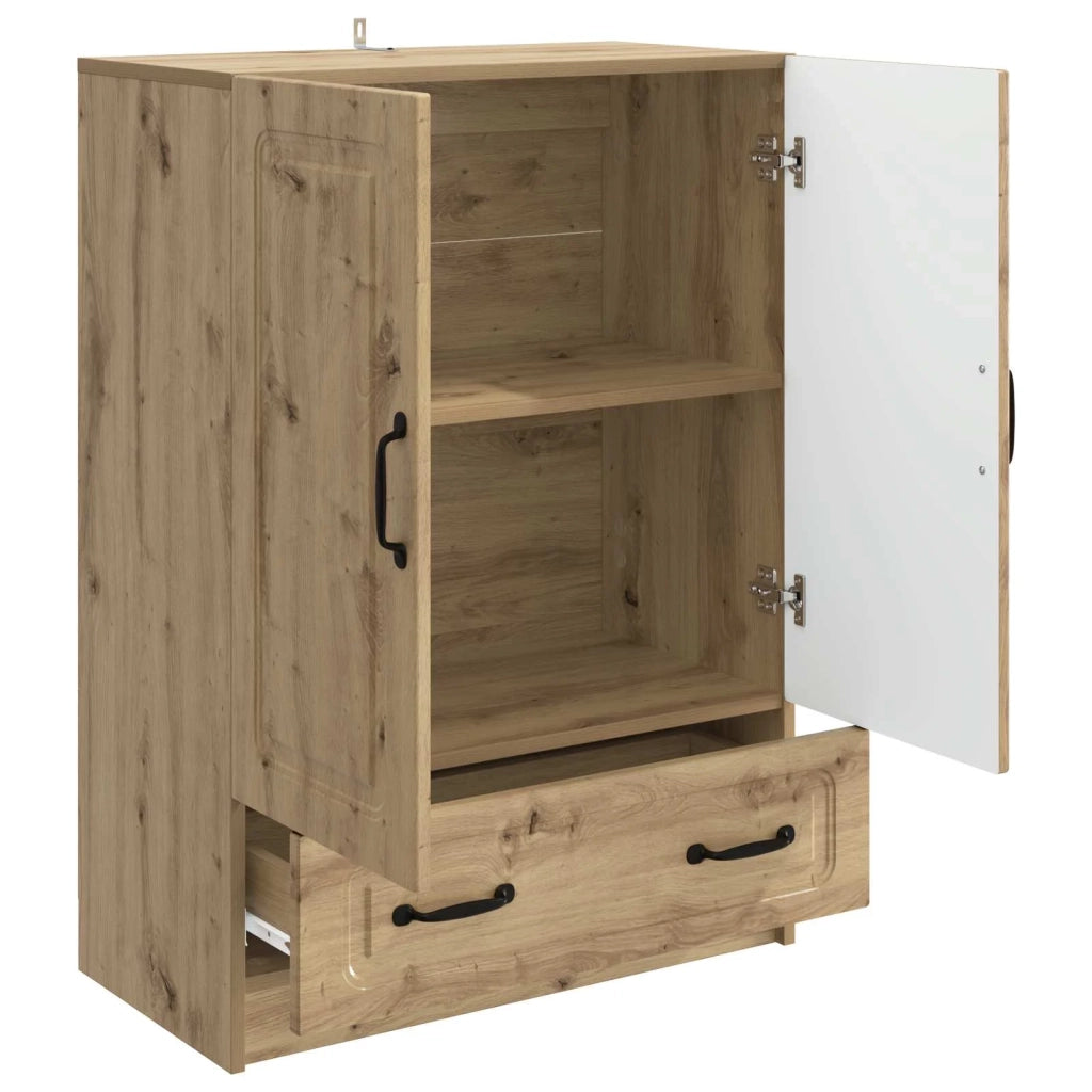 Credenza | Madia | Buffet da pranzo | Armadio da pranzo con cassetto Rovere Artigianale 66 x 34,5 x 92 cm