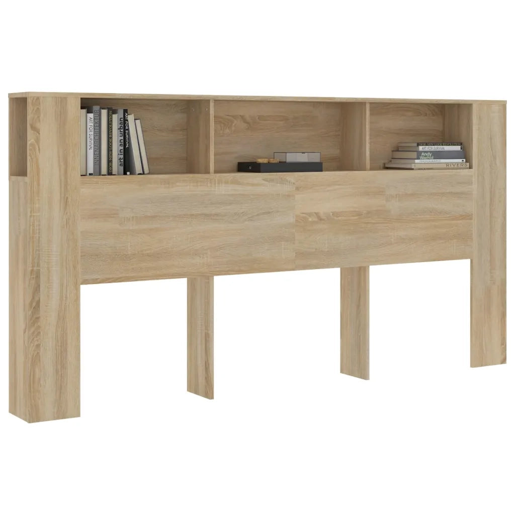 Testiera | Testata con Scomparti Rovere Sonoma 200x18,5x104,5 cm