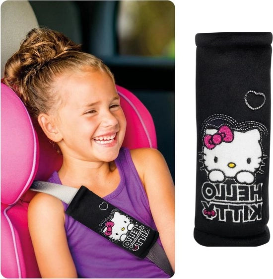 Cuscino di sicurezza per bambini - Prodotto con disegno Hello Kitty - Nero Cuscino di sicurezza
