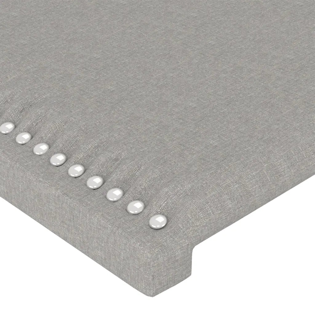 Testiera a LED-Testata con LED Grigio Chiaro 183x16x78/88 cm in Tessuto 247504