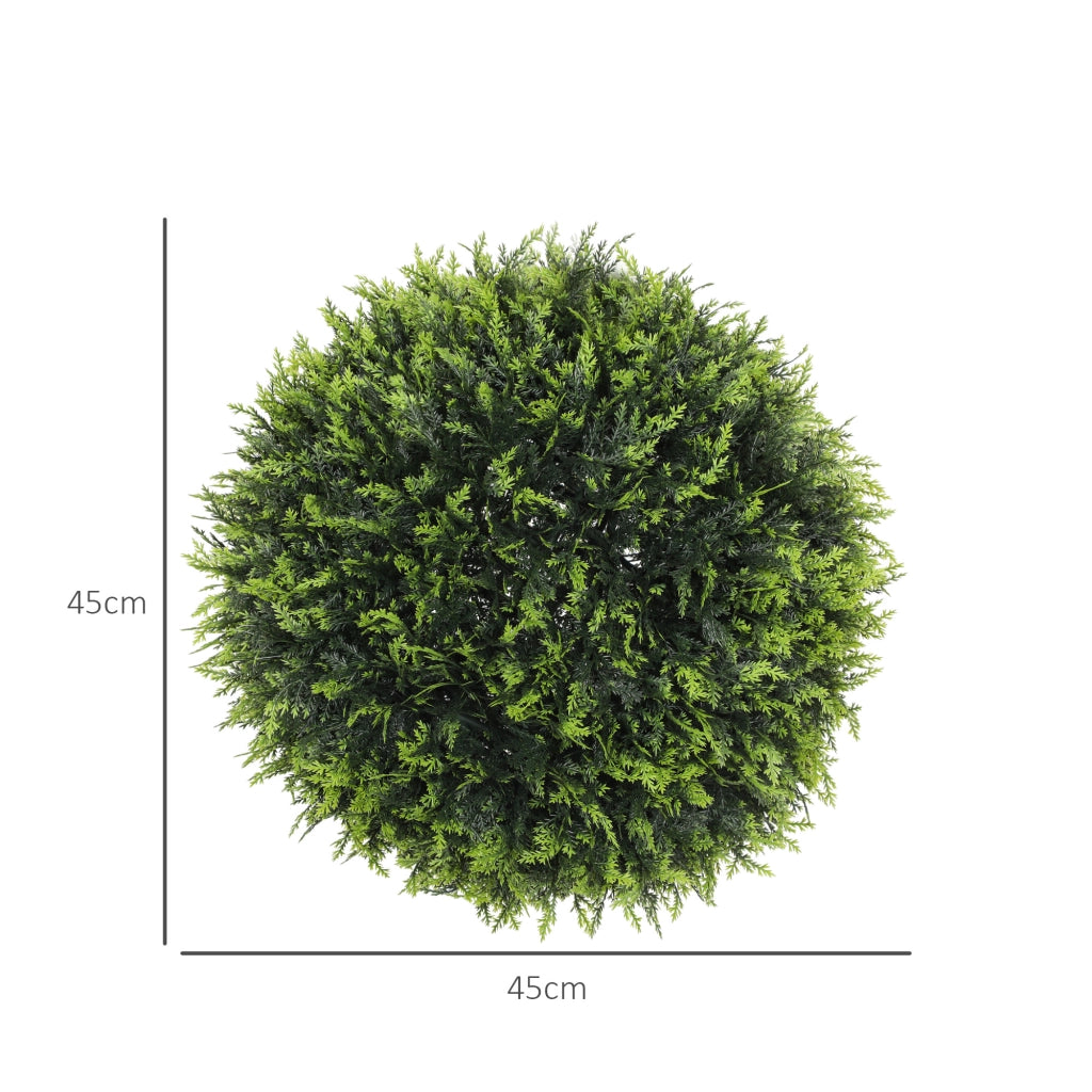 Piante Artificiali Set 2 Pezzi ¨C zephmum ¨C Verde 45 cm