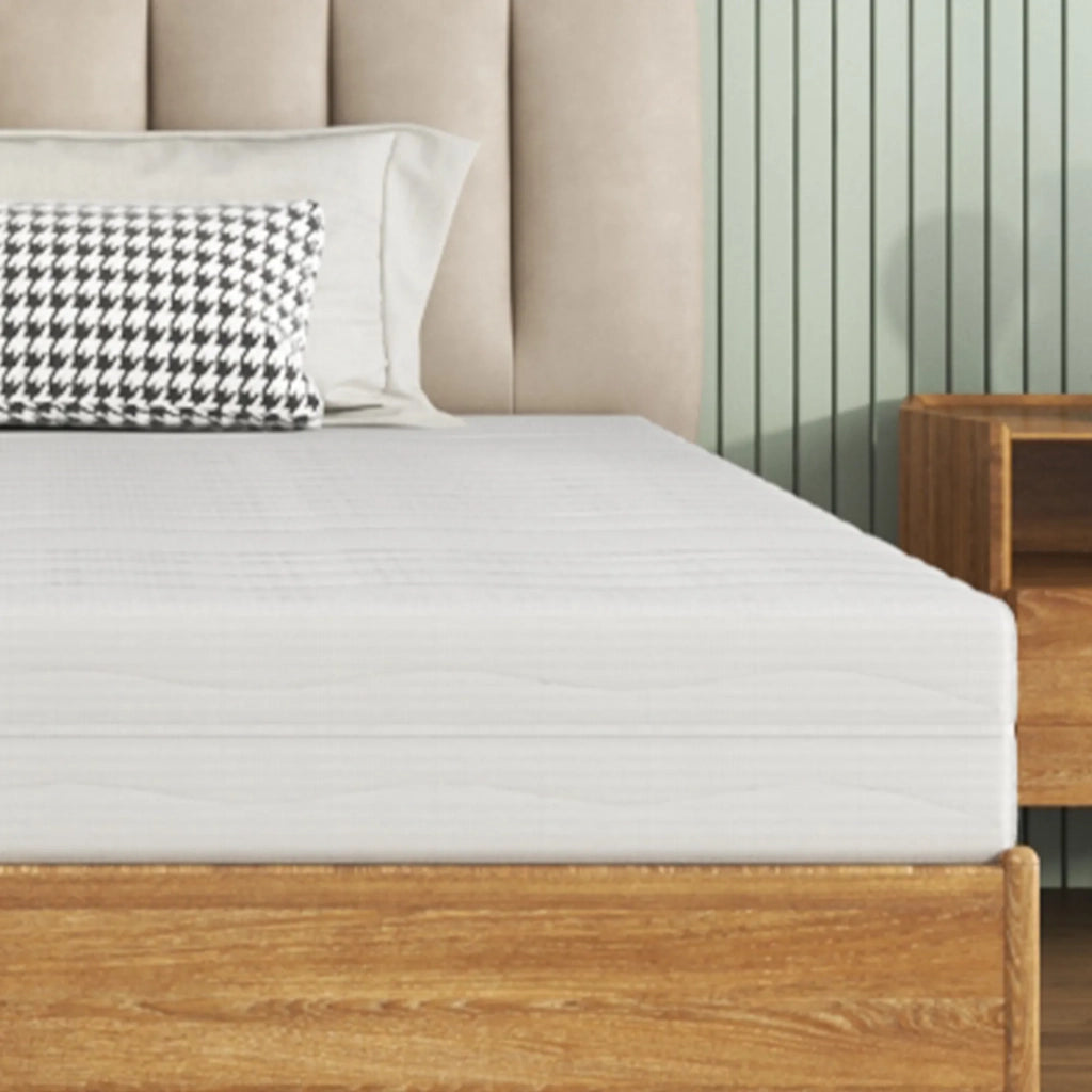 Materasso in Schiuma Ergonomica Certificata OEKO-TEX con Fodera Morbida 120x200x18 cm; Bianco