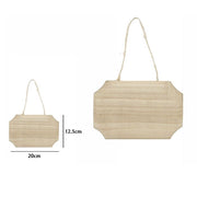 Trade Shop - Decorazione Legno Naturale Decoupage Appendere Con Corda Insegna 20x12.5cm 68101 -